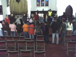 "Our Kids" at one of our youth group meetings several years ago. "